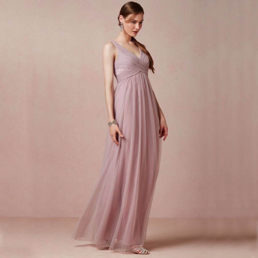 BHLDN Esme maxi dress in dusty rose